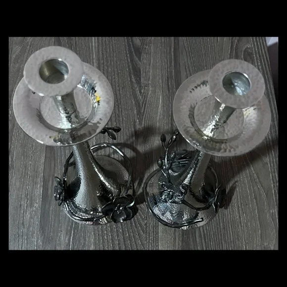 Michael Aram Black Orchid Candleholders